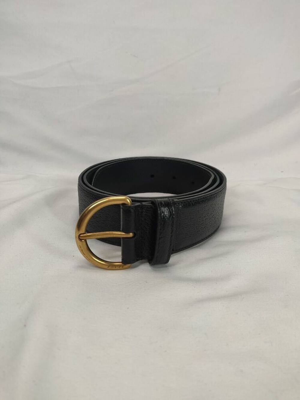 Gucci 573325 Marmont Matelesse Black Leather Belt SZ: 95-38 SPBJKI 351524